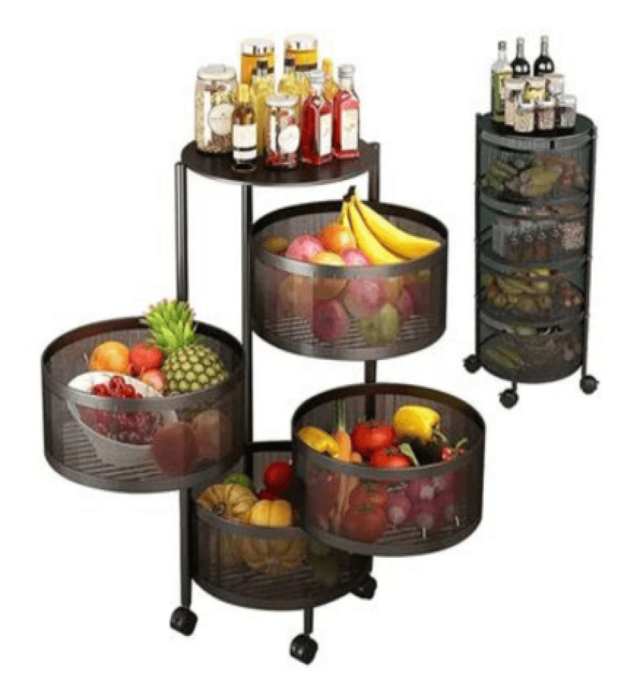 Multi-Purpose 4 Layer Storage Basket Rack image 2