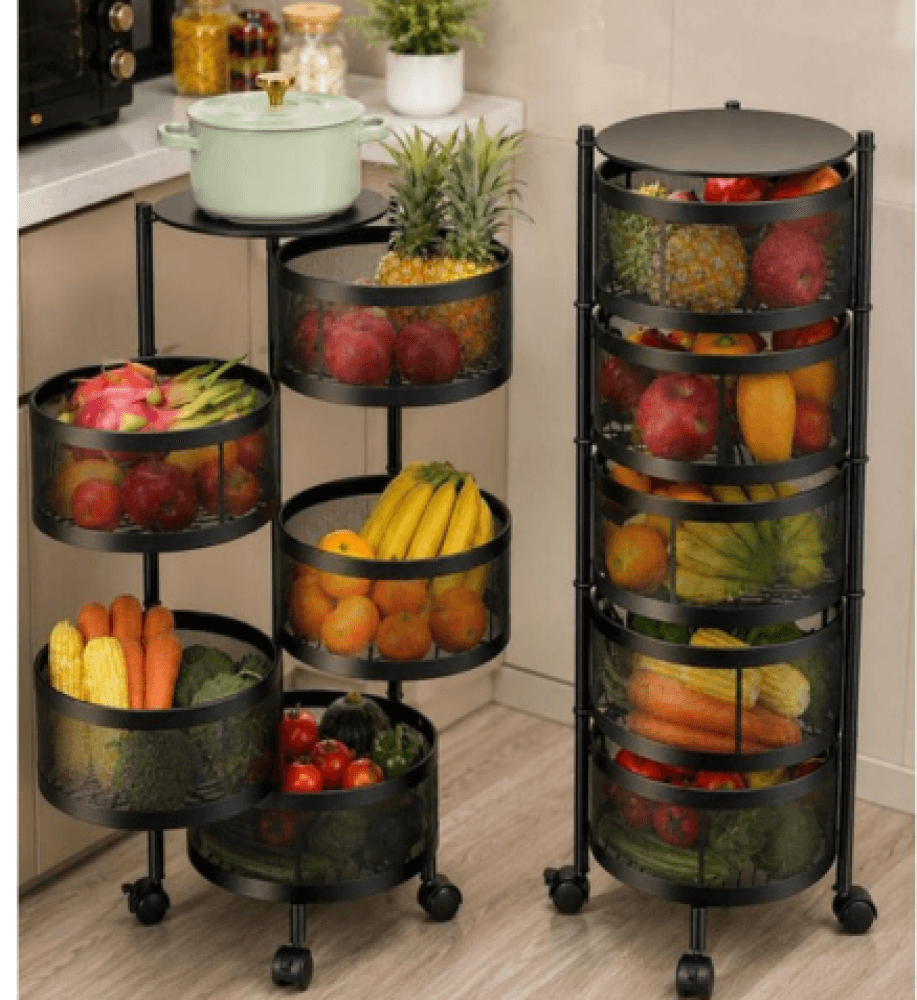 Multi-Purpose 4 Layer Storage Basket Rack image 3
