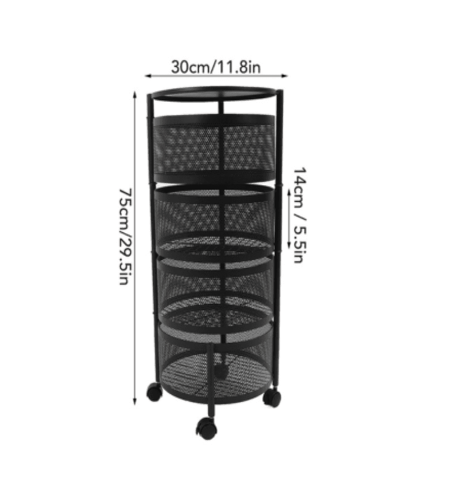 Multi-Purpose 4 Layer Storage Basket Rack image 4